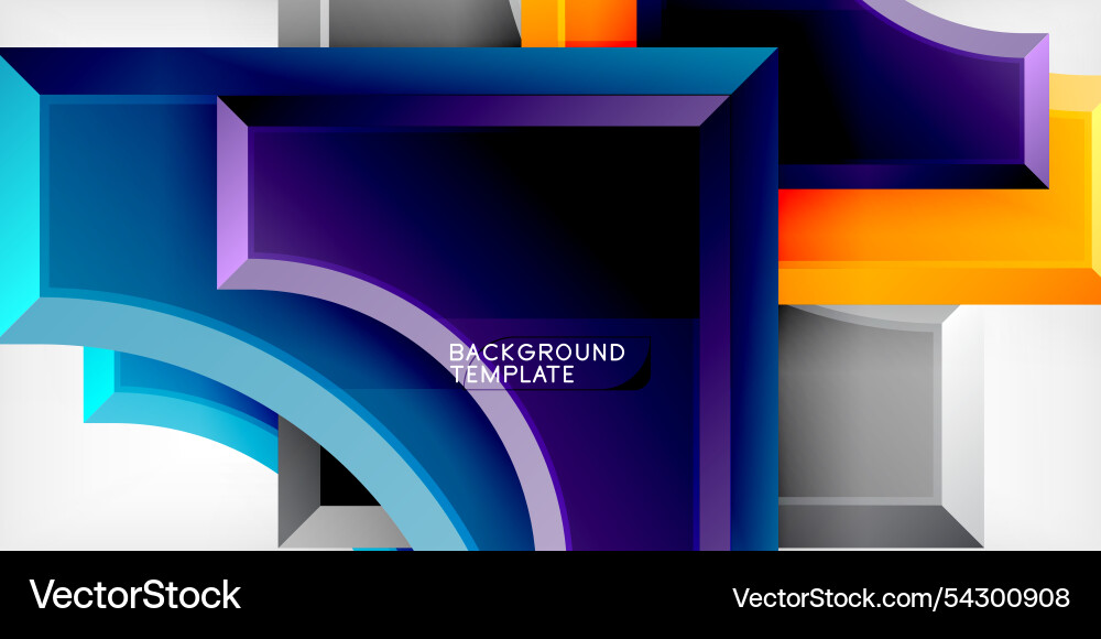 Square arrow shapes with round elements Square arrow shapes with round elements Vector Image