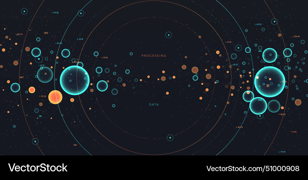 Technologies processing data Technologies processing data vector image