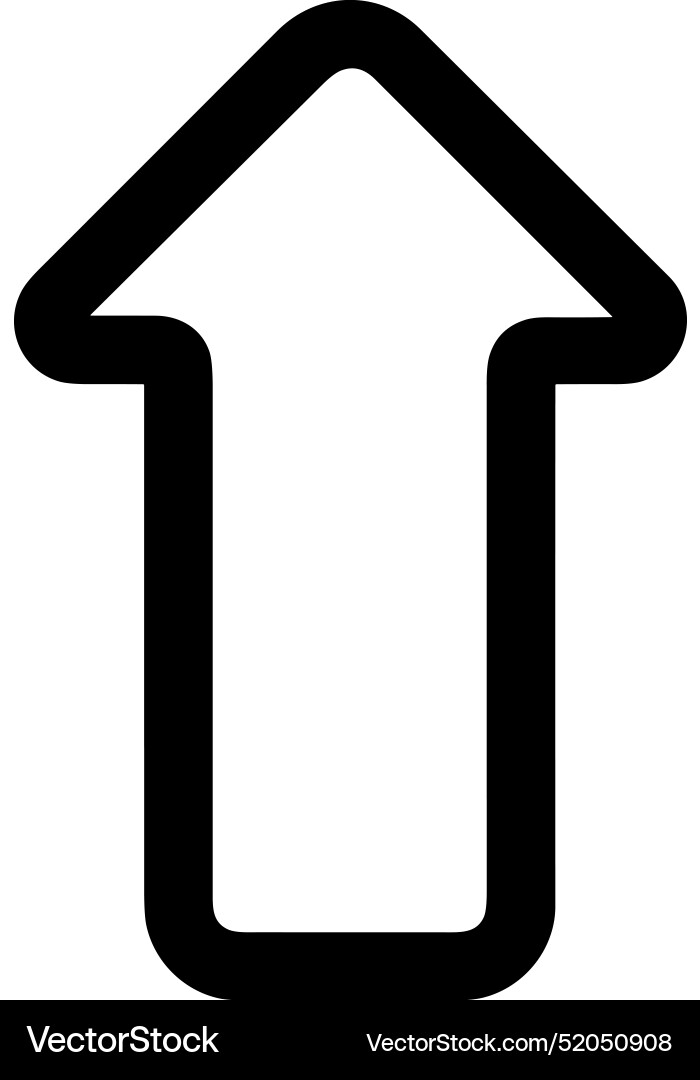 Upload outline icon symbol image Vector Image