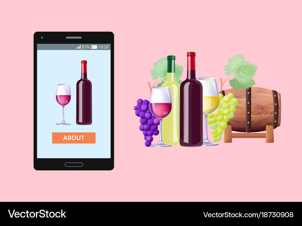 Web content concerning event Vector Image