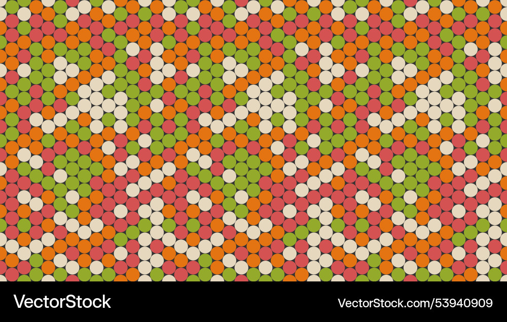 Abstract polka dot pattern with geometric circles vector image