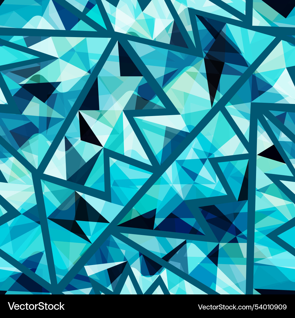 Blue triangle seamless pattern Blue triangle seamless pattern vector image