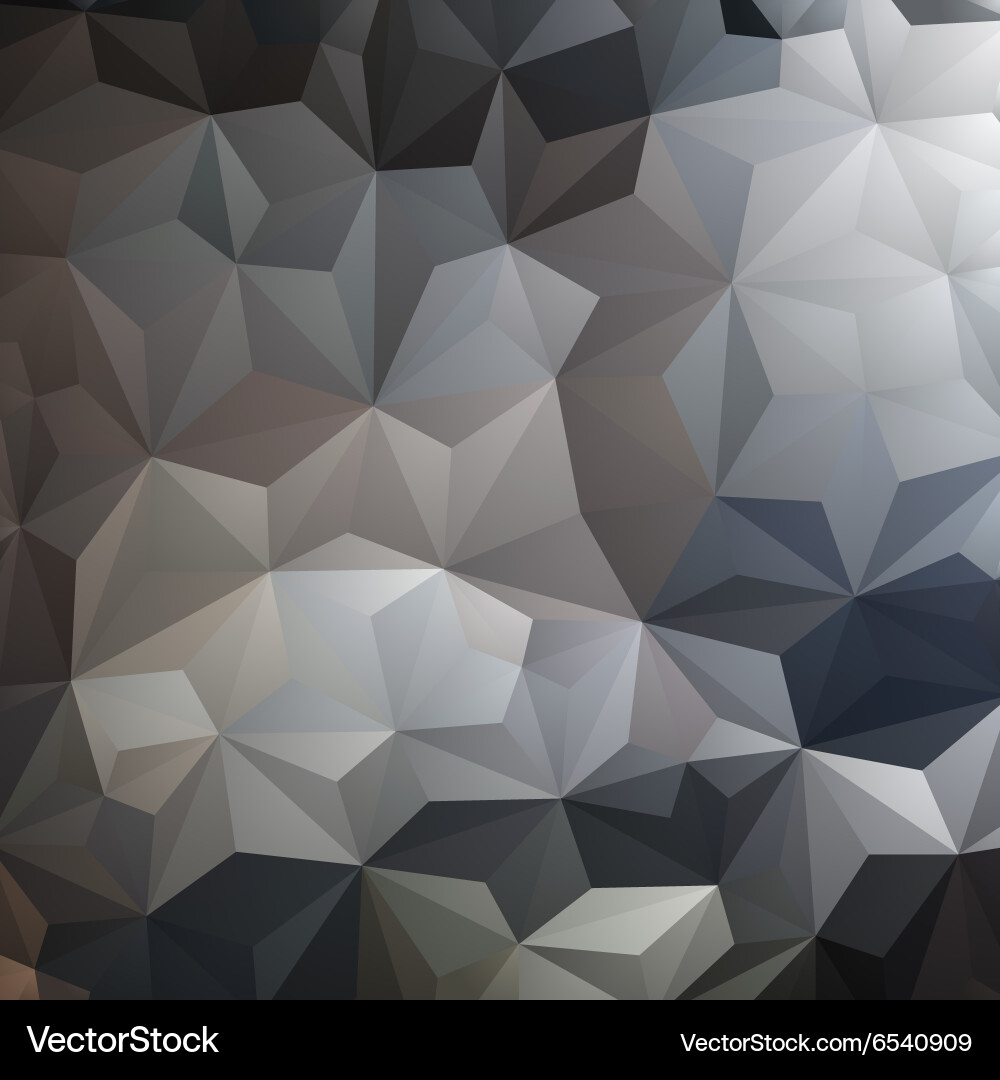 Gray triangle abstract background vector image