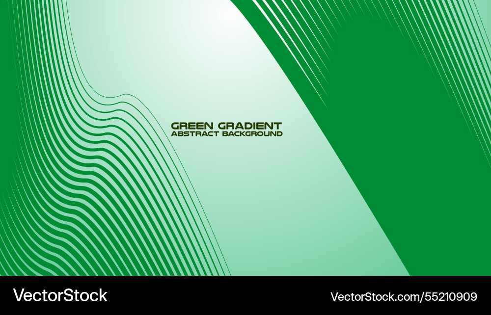 Green gradient with curved line abstract Green gradient with curved line abstract Vector Image