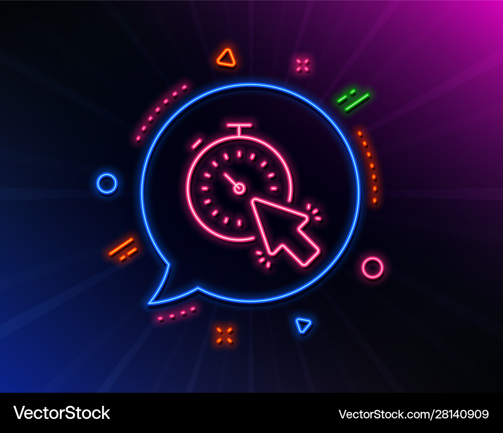 Timer line icon time or clock sign Timer line icon time or clock sign vector image