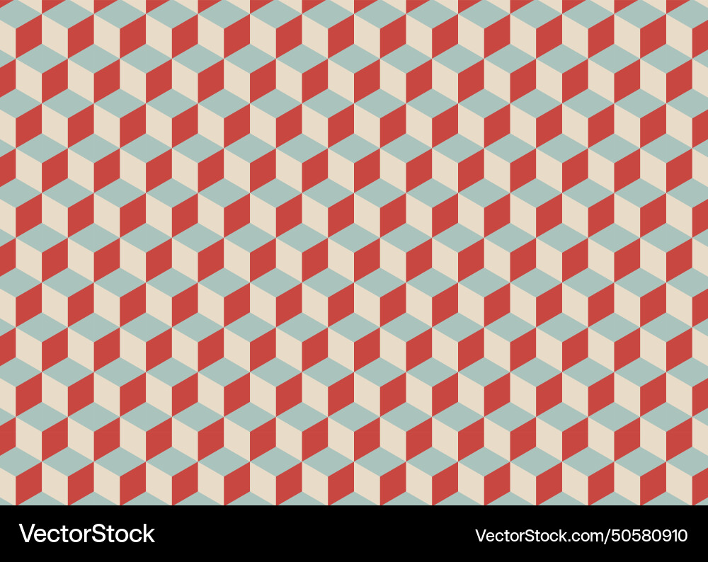 3d abstract retro cubes seamless pattern 3d abstract retro cubes seamless pattern vector image