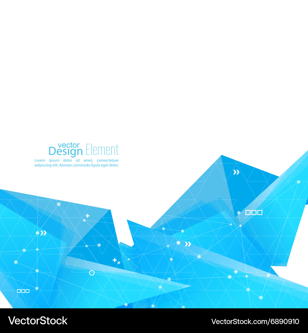 Abstract background with geometric shapes vector image