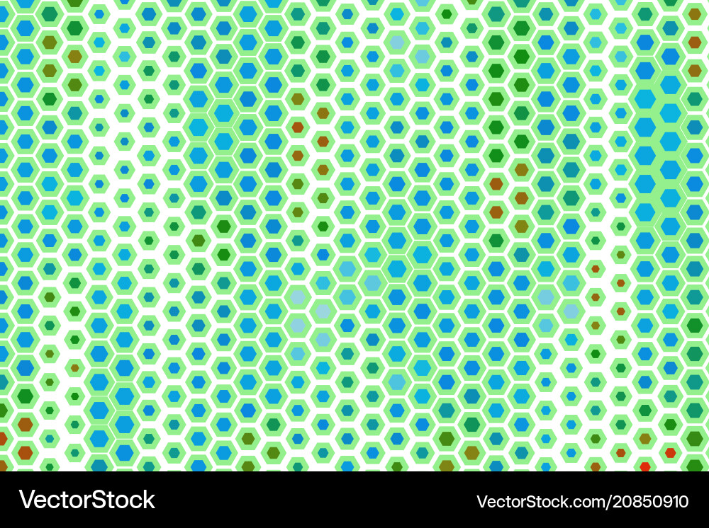 Abstract conceptual hexagon pattern white repeat vector image