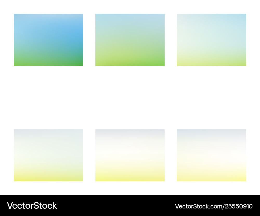 Abstract green blurred gradient mesh background Vector Image
