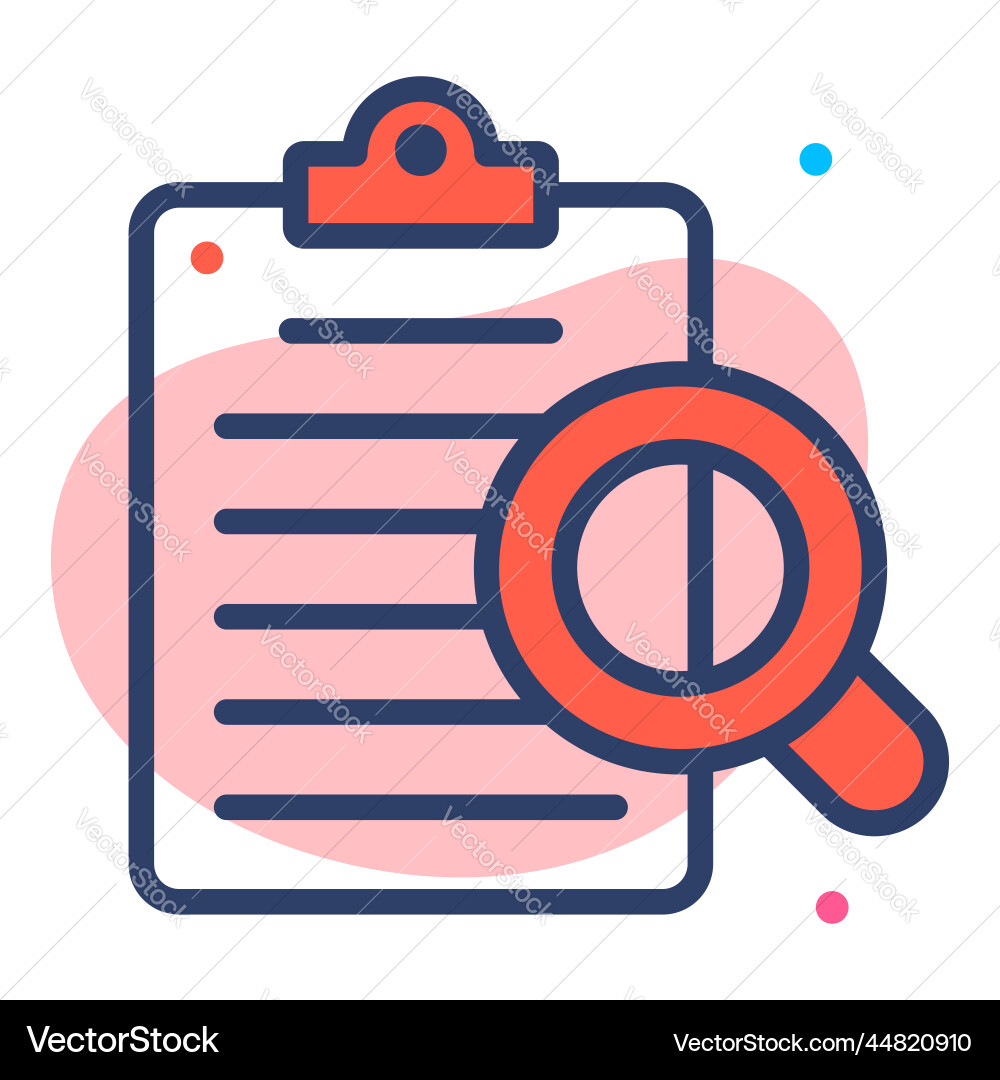 Audit file icon user interface as a simple sign Vector Image