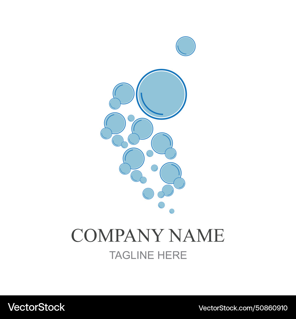Bubbles icon element design template web Bubbles icon element design template web Vector Image