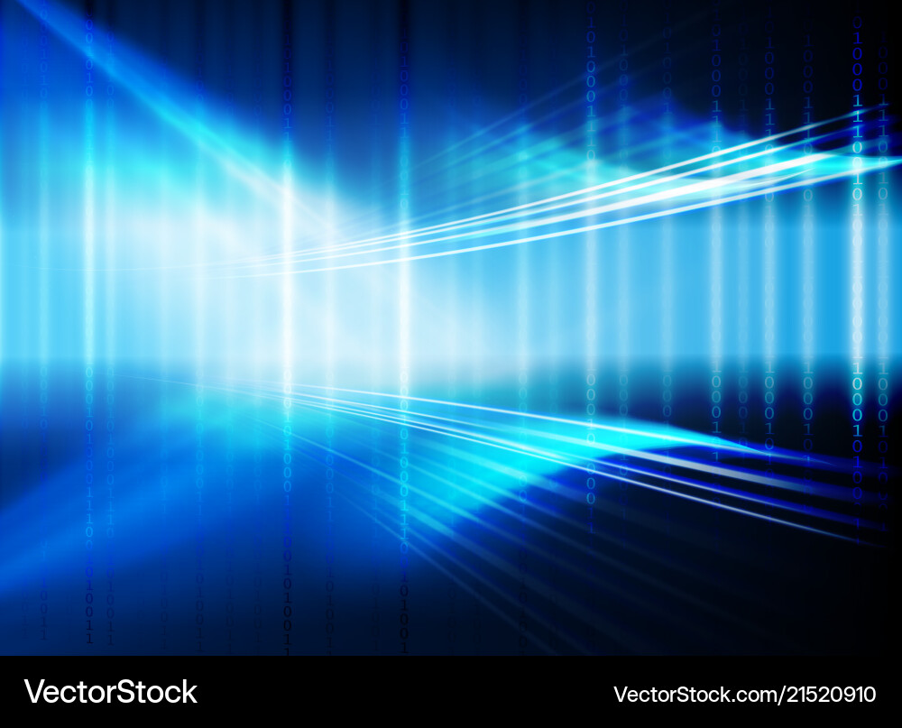 Dark blue background with a set of numbers Vector Image