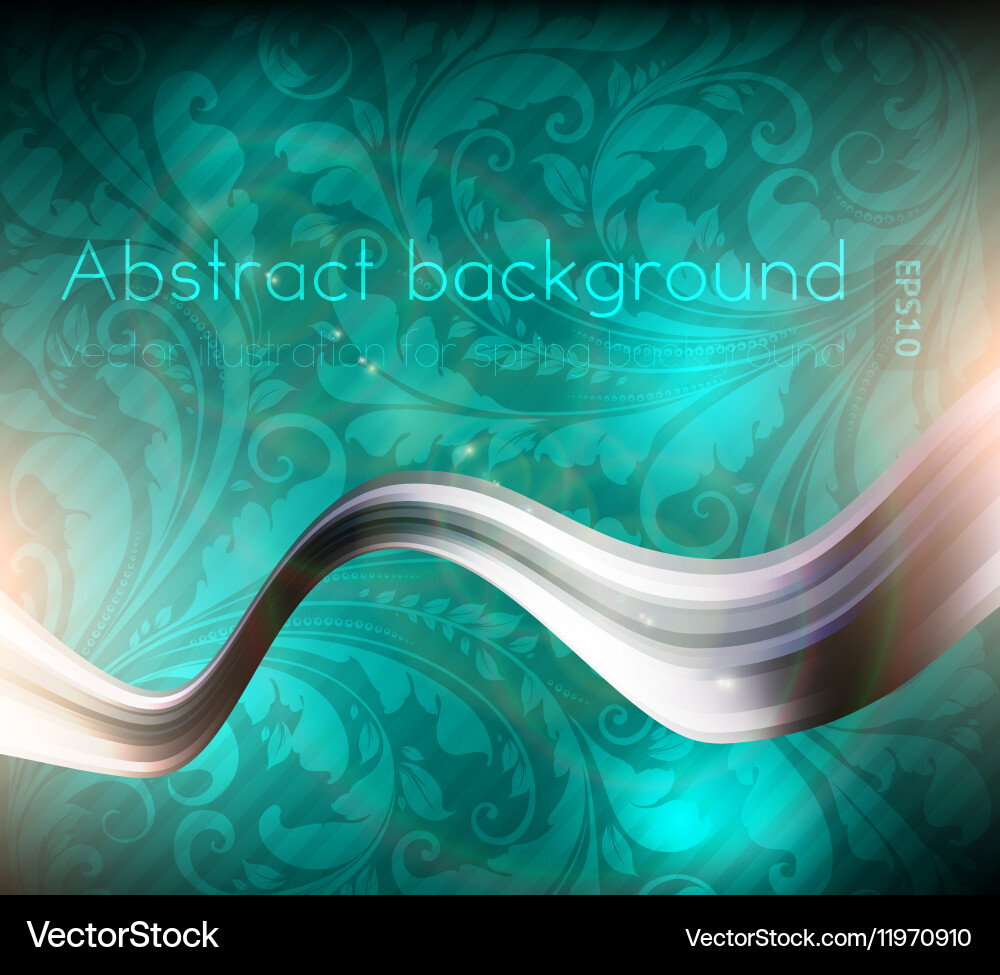 Fluid Spring Wave Background Vector Image