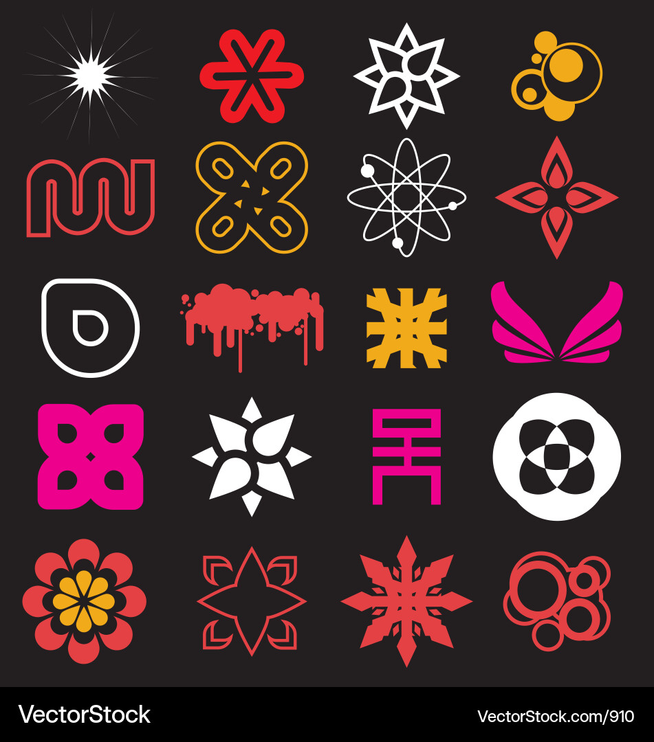 Geometric Abstract Shapes Vector Image