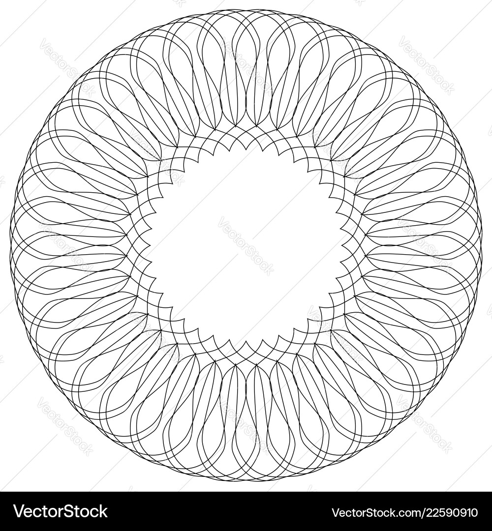 Geometric circular pattern abstract motif Geometric circular pattern abstract motif vector image