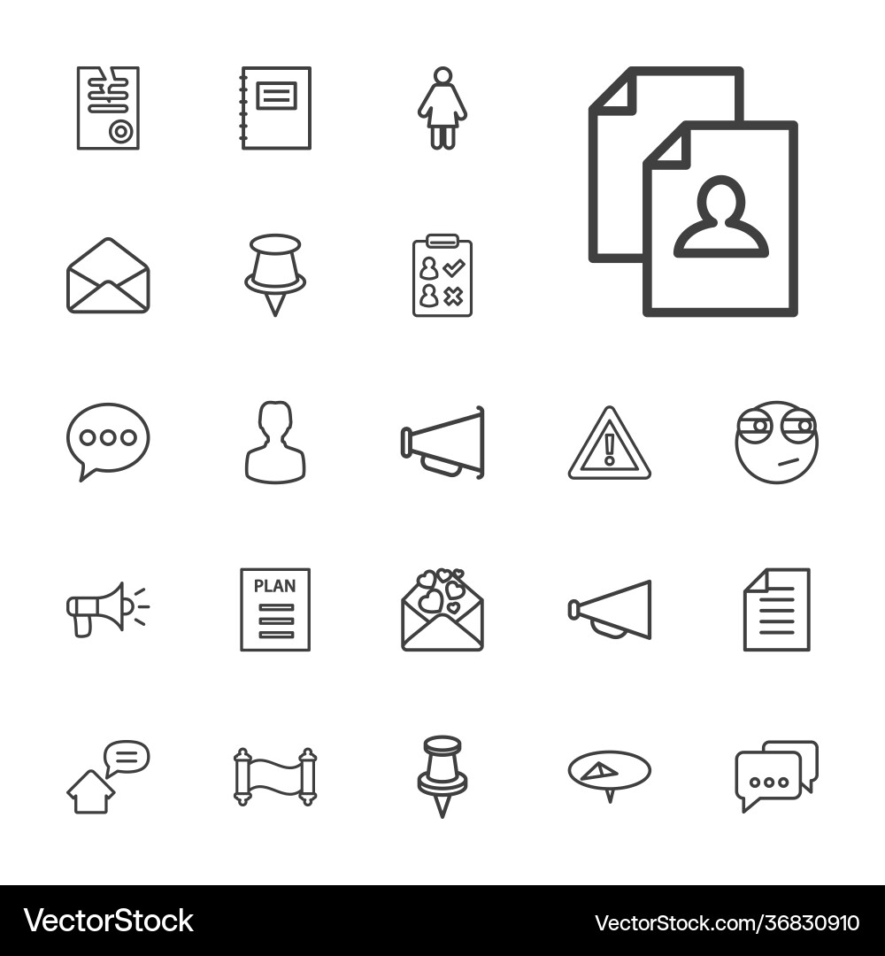 Message icons Vector Image
