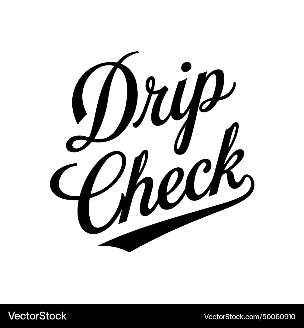 Phrase elegant script font clean design vector image