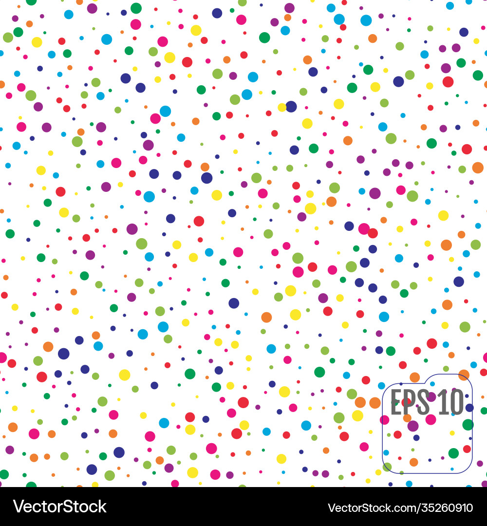 Seamless pattern with colorful polka dots Seamless pattern with colorful polka dots vector image