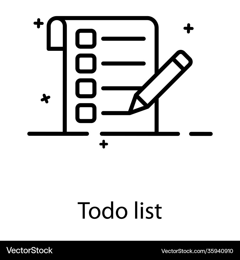 Todo list Vector Image
