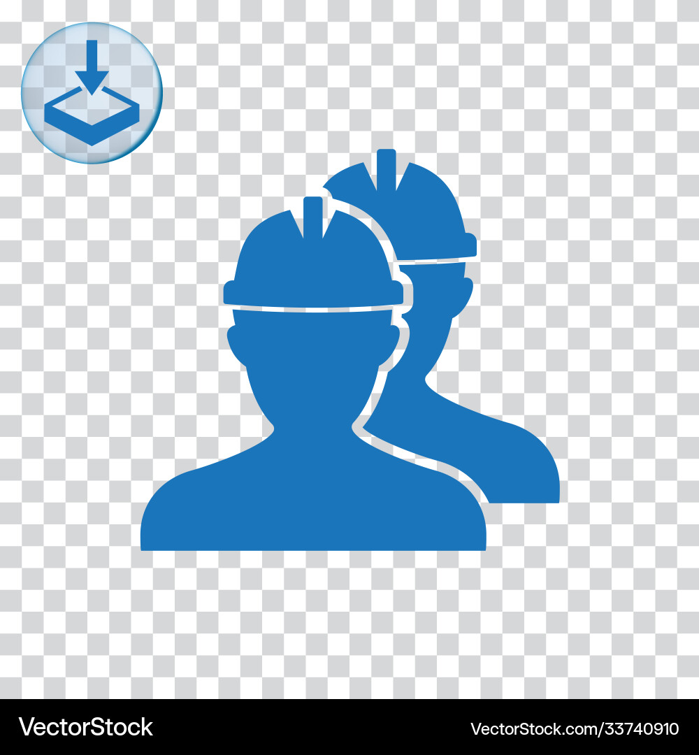 Workers icon for web and mobile vector image