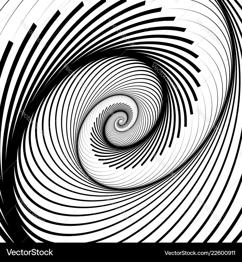 Abstract Spiral Volute - Rotating Vortex vector image