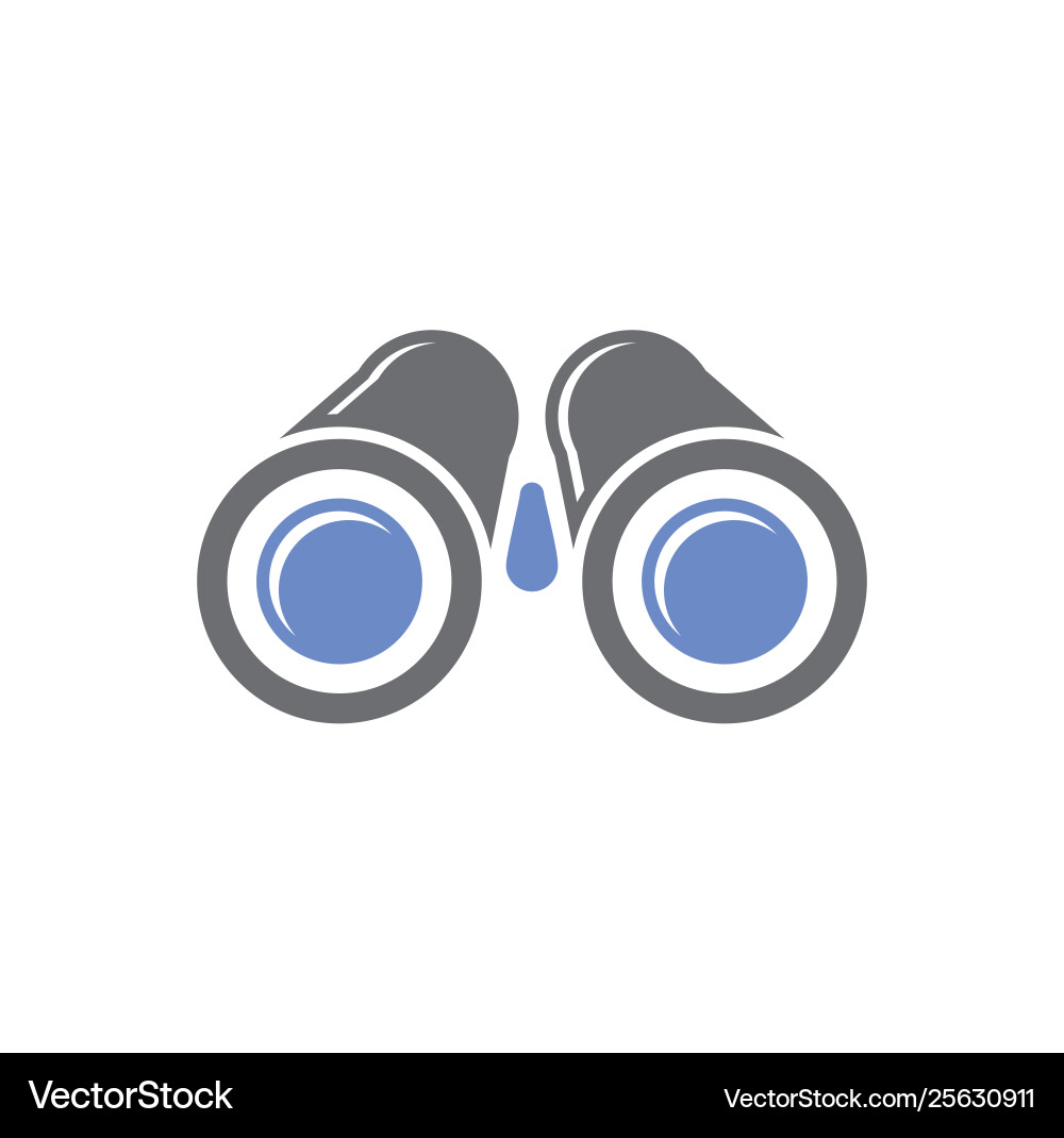 Binocular icon on background for graphic and web Binocular icon on background for graphic and web vector image