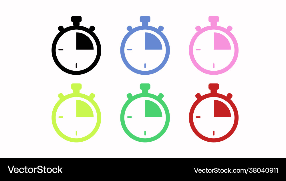 Isolated set a clock Vector Image