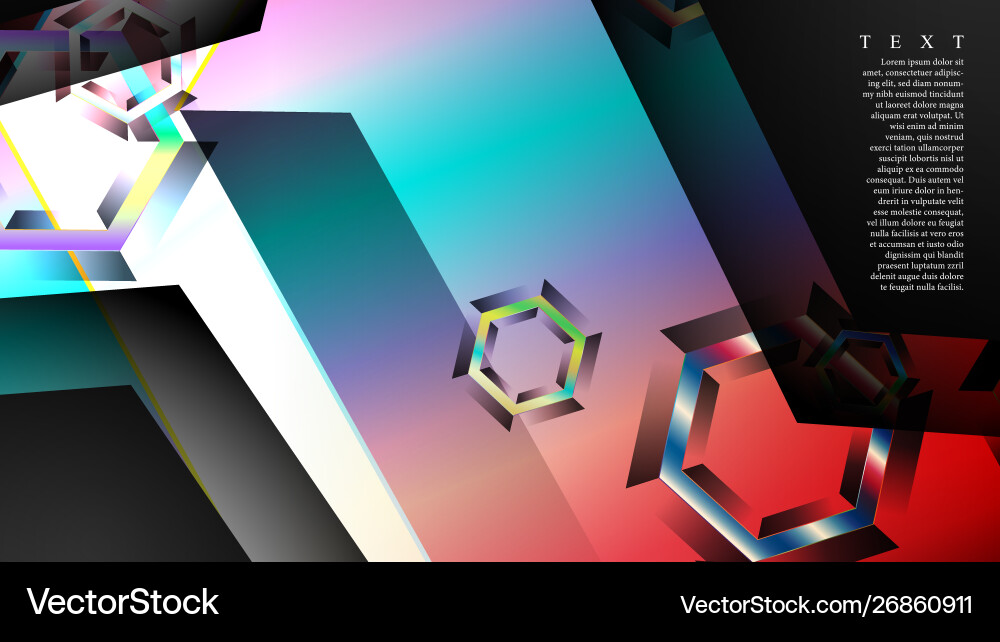 Overlapping Hexagon Backgrounds Vector Image