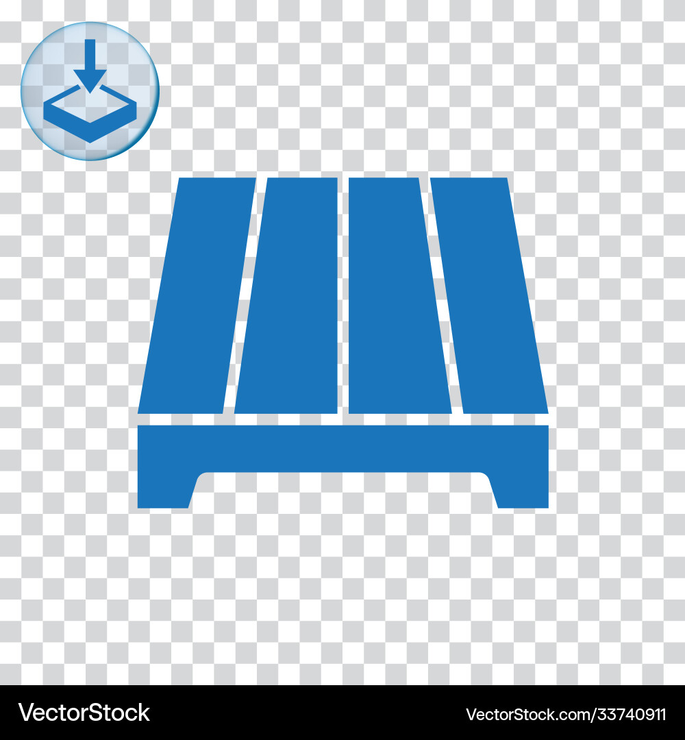 Pallet icon for web and mobile Pallet icon for web and mobile vector image