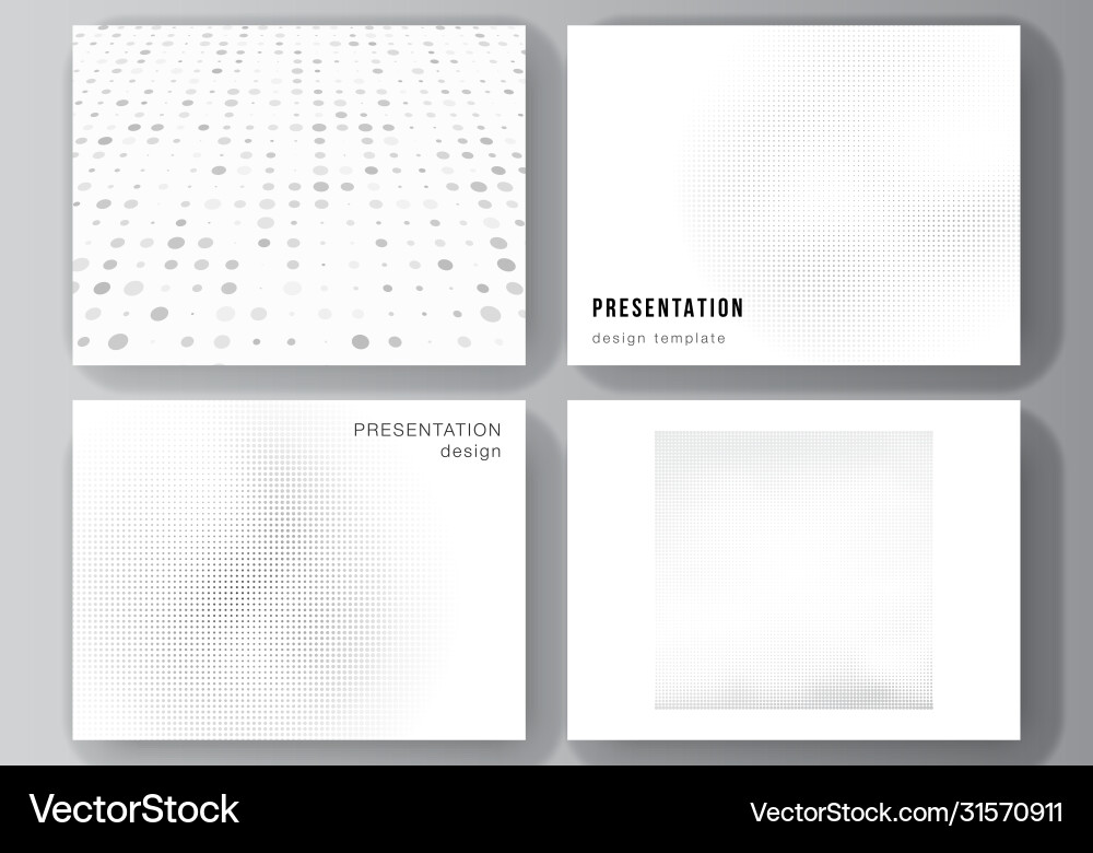 Presentation Slides Layout - Dots & Gradients vector image