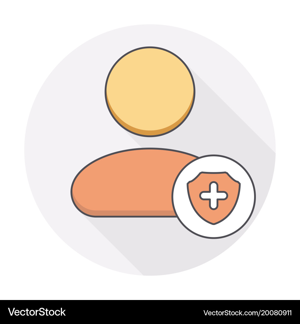 Security shield user icon Vector Image