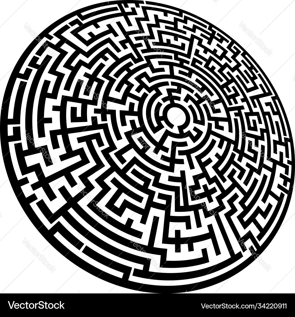 Solvable 3d maze labyrinth puzzle game Solvable 3d maze labyrinth puzzle game Vector Image