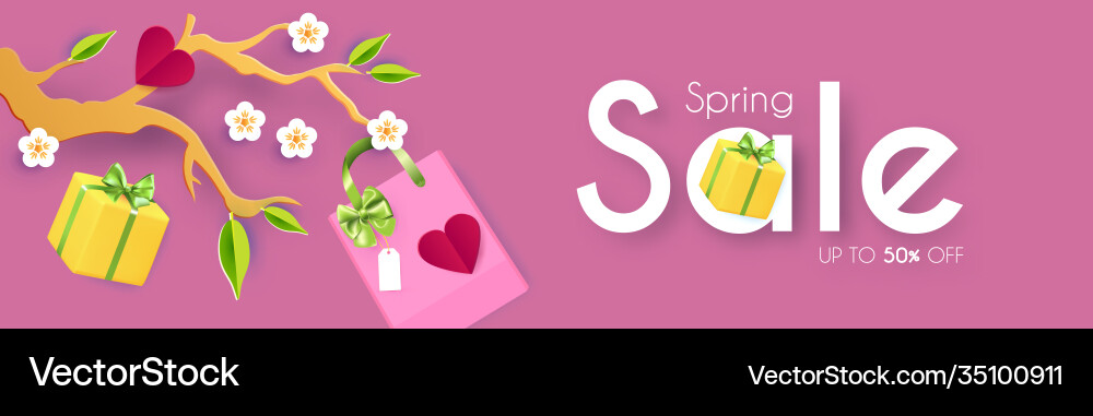 Spring sale Poster Vorlage seasom Angebot Design Spring sale Poster Vorlage seasom Angebot Design vektorbild