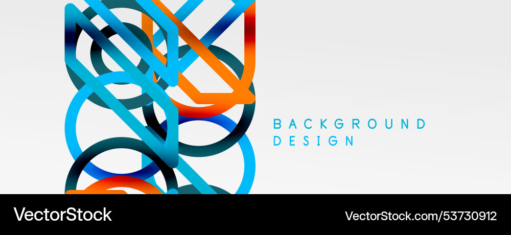 Abstract background - colorful circle lines Abstract background - colorful circle lines vector image