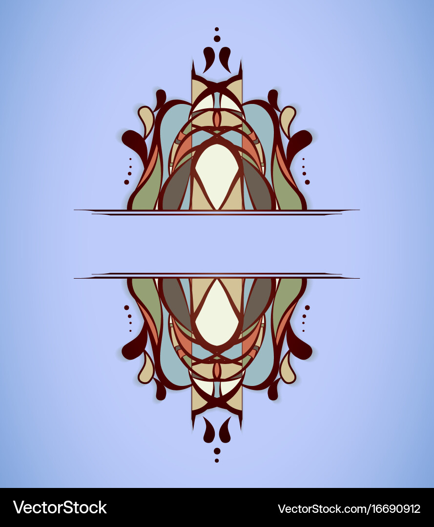 Abstract colorful frame Vector Image