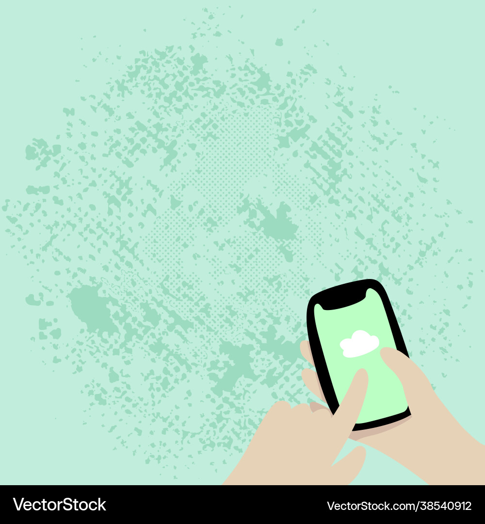 Abstract spreading message online global Vector Image