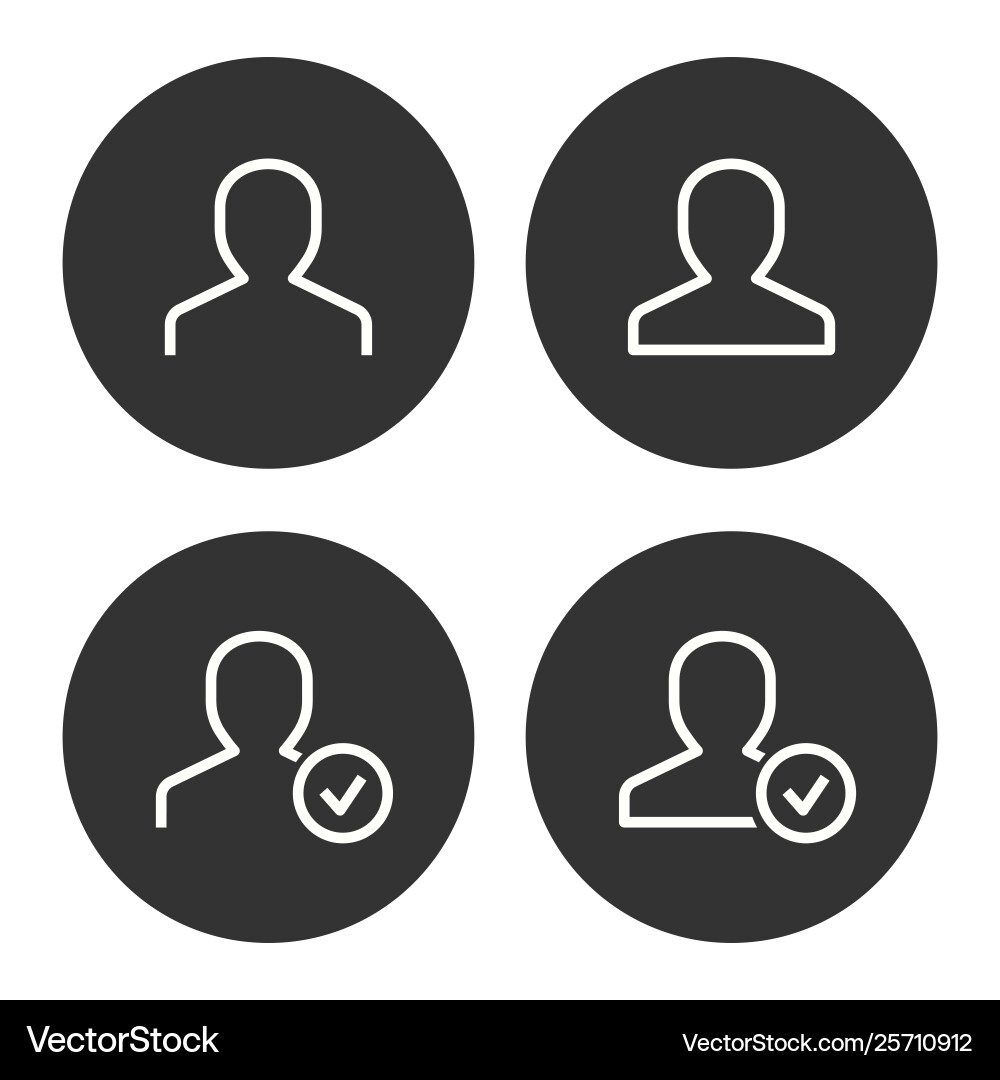 Account icon for graphic and web design vector image