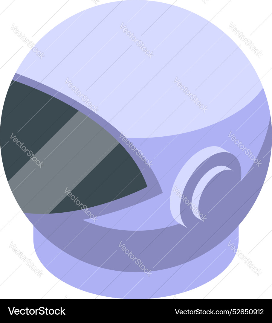 Astronaut helmet protecting head while exploring Astronaut helmet protecting head while exploring vector image