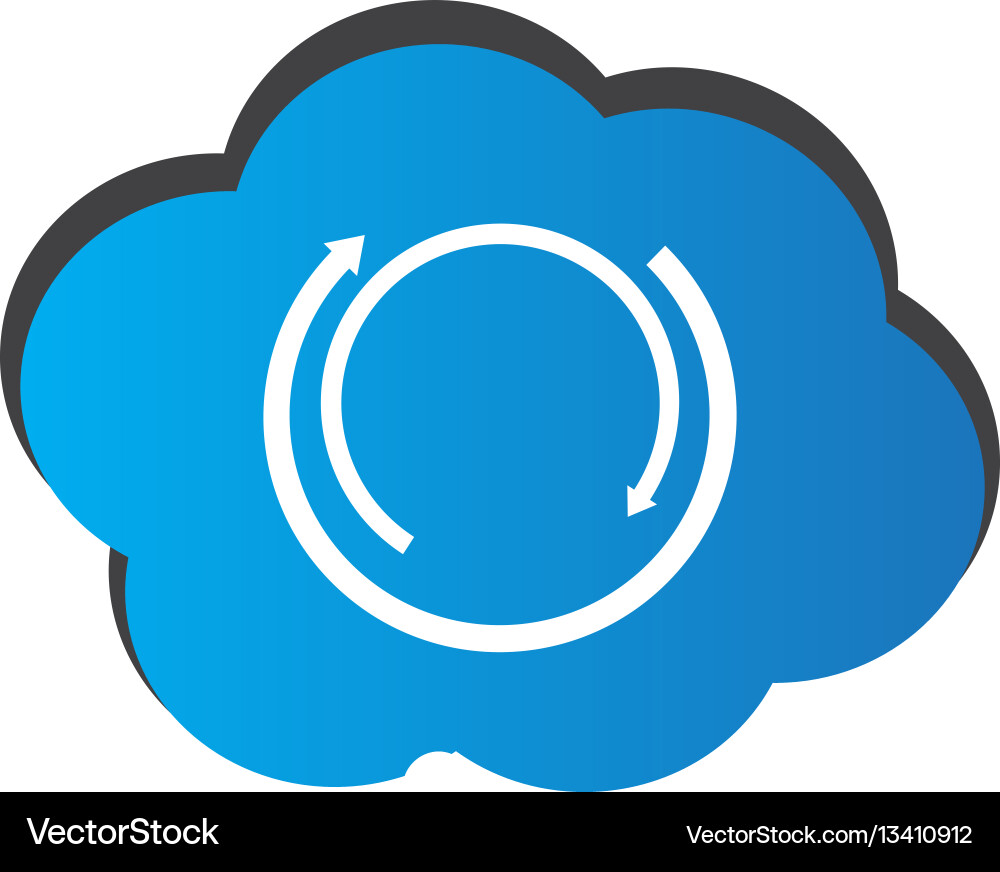 Cloud computing vector image