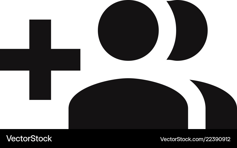 Create group button icon Create group button icon vector image