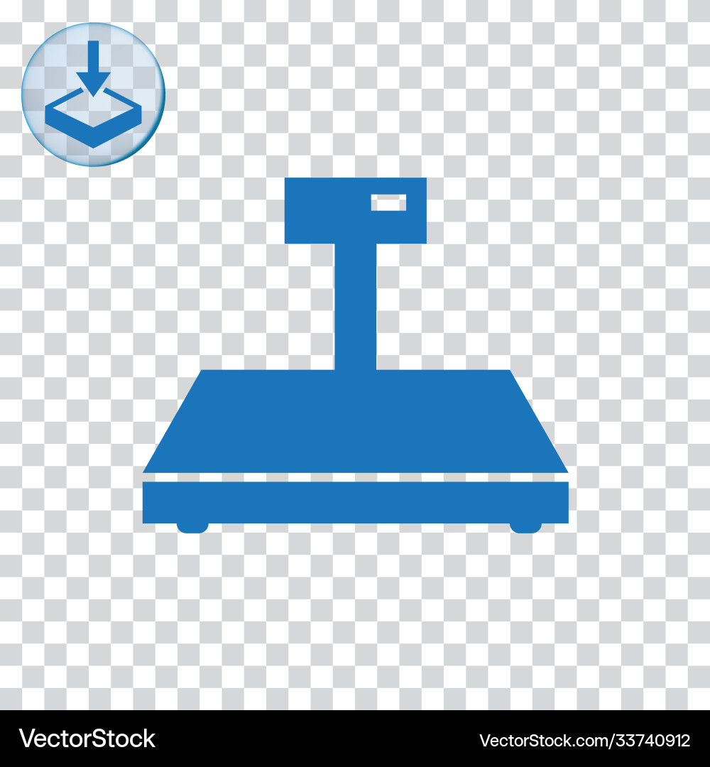 Digital weigher icon for web and mobile Digital weigher icon for web and mobile vector image