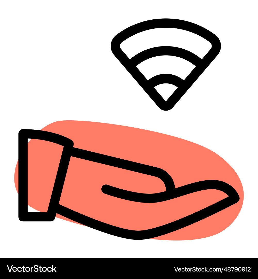 Easy to share data with wireless connection vector image