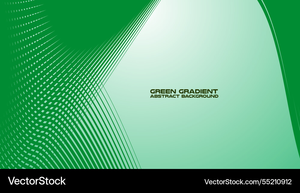 Green gradient with curved line abstract Vector Image