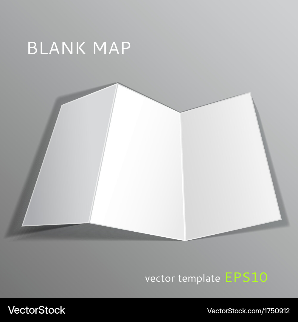 Isolated Blank Map Vector Image