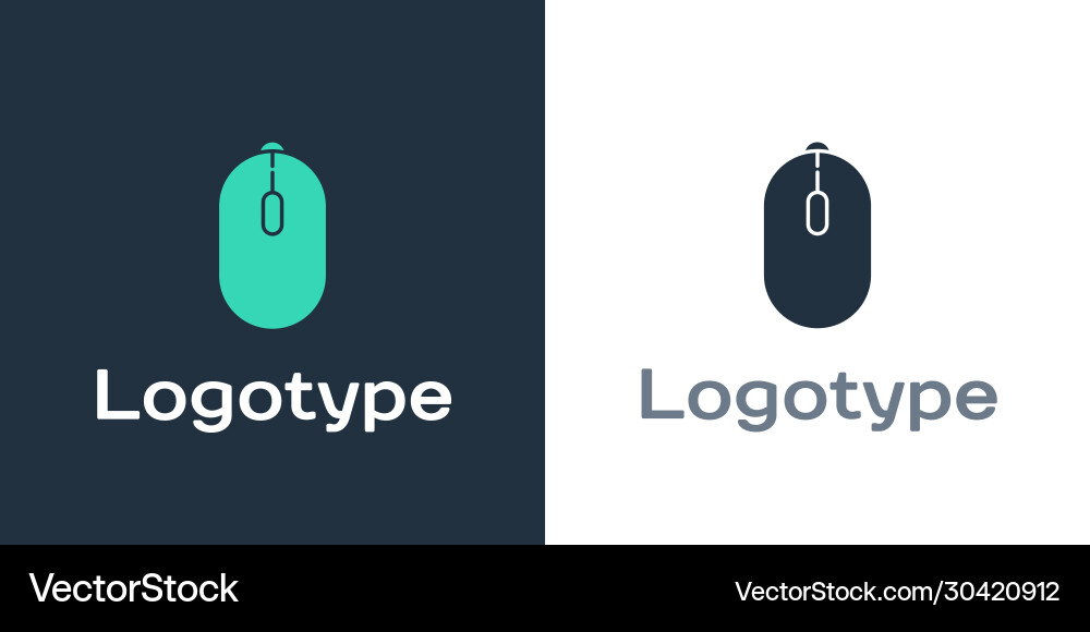 Logotype computer mouse gaming icon isolated Logotype computer mouse gaming icon isolated Vector Image