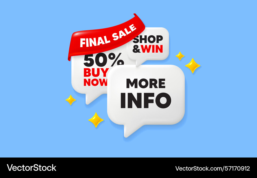 More info symbol navigation sign ribbon speech More info symbol navigation sign ribbon speech Vector Image