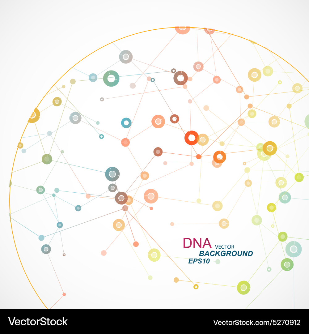 Network background with a molecular structure eps vector image