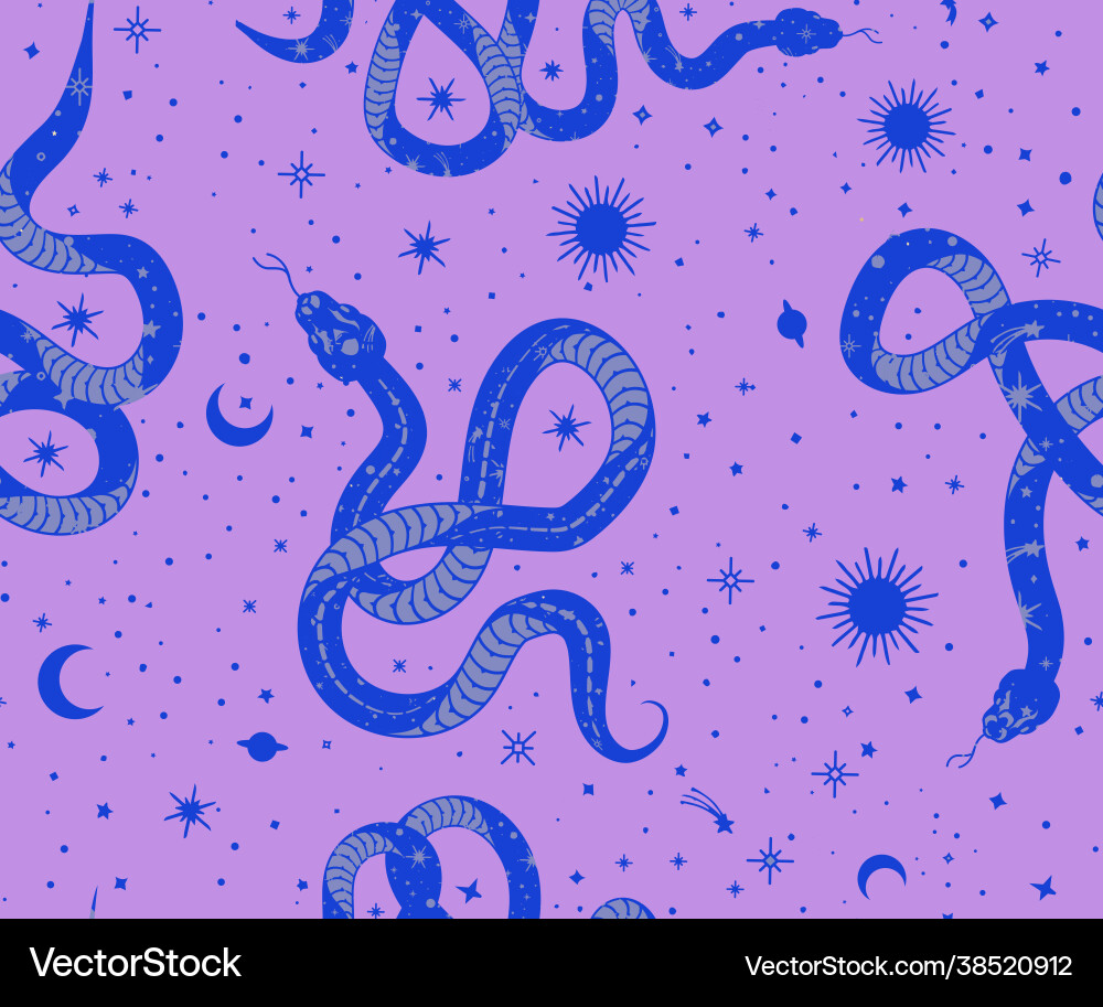 Seamless patterns alchemy esoteric mystical magic Seamless patterns alchemy esoteric mystical magic vector image