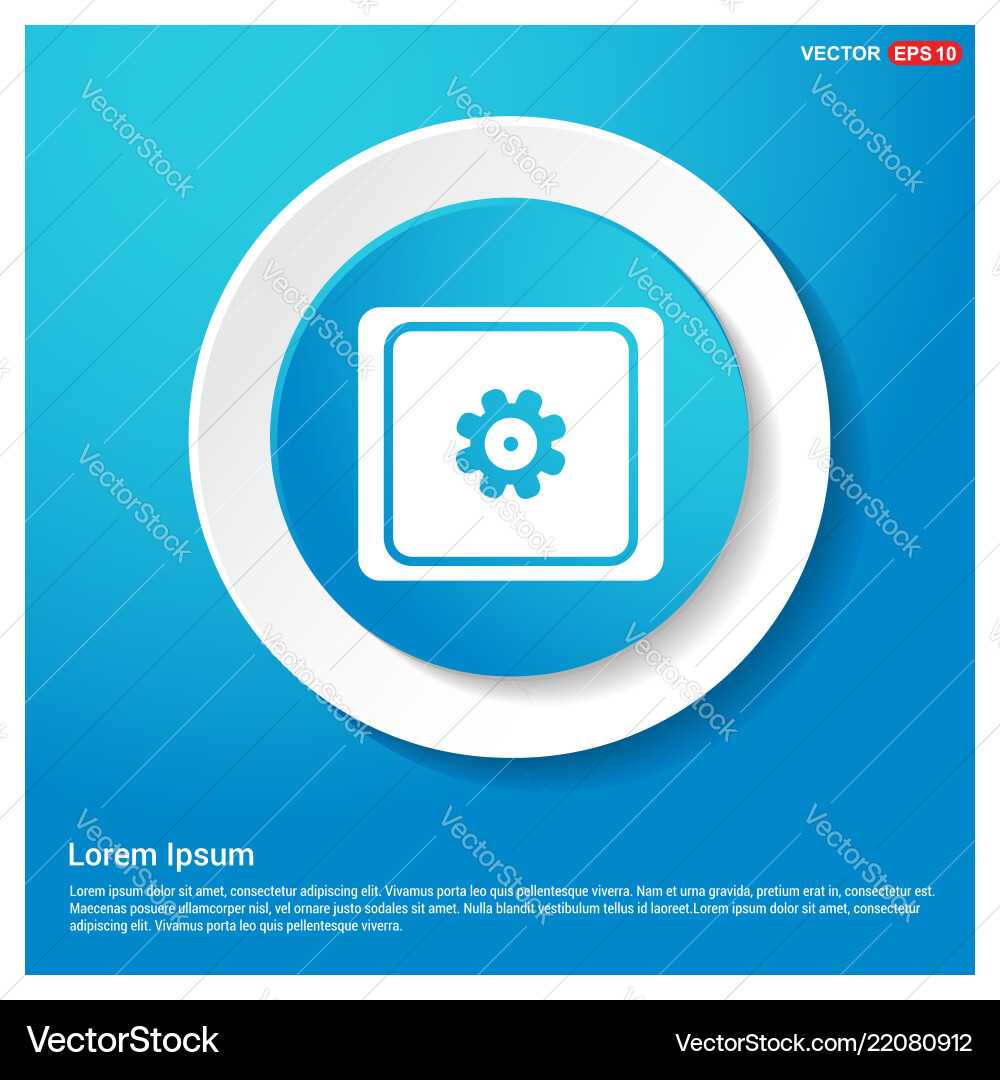 Settings Icon - Configuration vector image