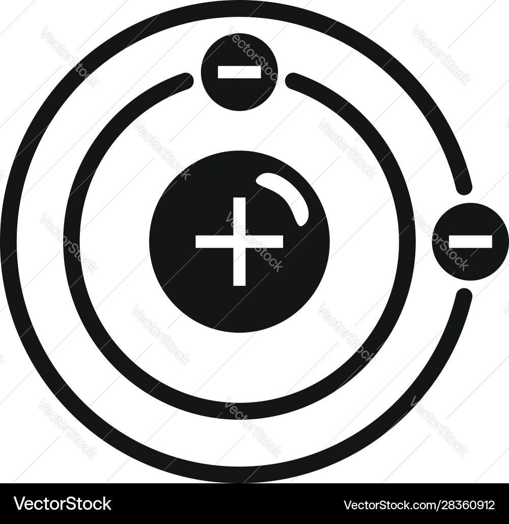 Simple Atom Structure Icon vector image